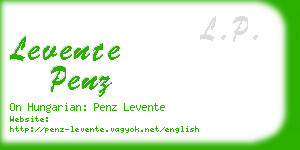 levente penz business card